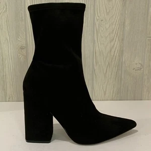 MARC FISHER LTD Larry Pointed Toe Ankle Boot In BLACK SZ 10M-Retail $130 - Picture 1 of 10