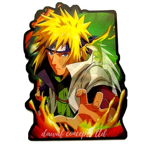 Naruto Minato Namikaze / Jiraiya Pervy Sage Anime Motion Sticker For Car/Laptop - Picture 1 of 4