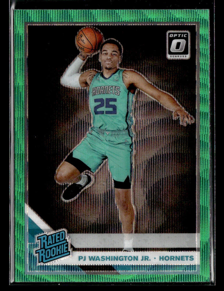 2019-20 Donruss Optic PJ Washington Jr #152 Green Wave Prizm Rookie