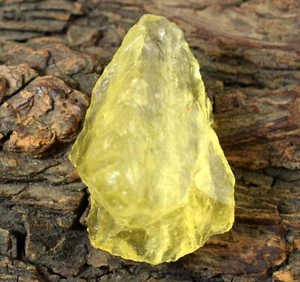 Natural Lemon Topaz 77.85 Ct Gemstone Mineral Specimen Rough Certified E12345 - Picture 1 of 7