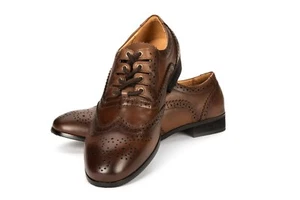Norwood Collection Brown Leather Ghillie/Day Brogues(Hybrid) now only £84.99 - Afbeelding 1 van 5