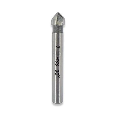 7MM HSS COUNTERSINK 90 DEGREE ANGLE COUNTESINK DEBURRING TOOL RDGTOOLS - Image 1 of 2