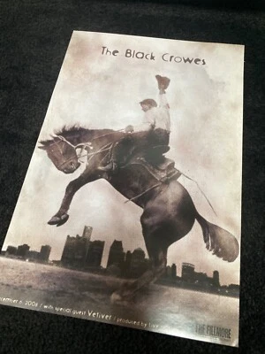 HOME DECOR THE BLACK CROWES Detroit Promotional poster 2008 Fillmore
