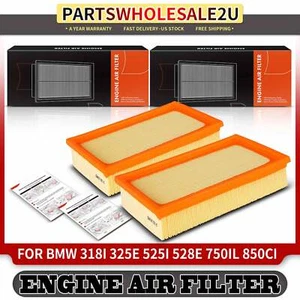 2x Engine Air Filter for BMW E30/E36 318i 318is 325e E34 525i E28 528e E31 850Ci - Picture 1 of 8