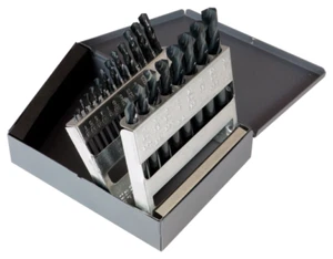 Chicago Latrobe 21pc Drill Bit Set 1/16"-3/8" Screw Machine Length 69852 USA Blk - Picture 1 of 1