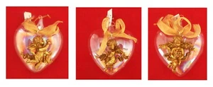 Glasherz mit goldenem Engel  - Bild 1 von 4
