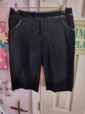 Behnaz Sarafpour for Target Shorts Bermuda Black Velour Satin Size 3 Nwt - Image 1 of 4
