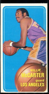 1970-71 Topps Tallboy Willie McCarter #141 Los Angeles Lakers C