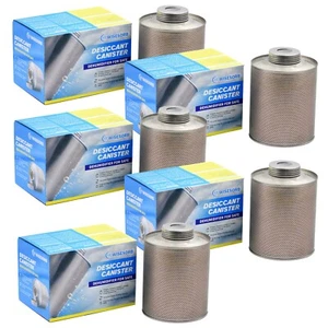 5 Packs 750 Gram Silica Gel Reusable Desiccants Canisters, Gun Safe Dehumidifier - Picture 1 of 13