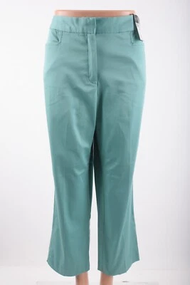 Geoffrey Beene Sport женщин брюки брюки размер 8 зеленый лодыжки эластичной новый с Ярлыками - Изображение 1 из 4