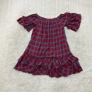 Mini Vestido Hayden Para Mujer Talla S A Cuadros Deshilachado Volantes Ribete Multicolor Cottagecore - Imagen 1 de 11