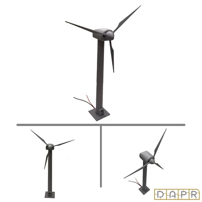 DAPR - N Gauge Model Railway Scenery Building Kit - Motorised Wind Turbine