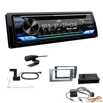 JVC CD-Receiver Autoradio DAB+ Bluetooth für Seat Exeo anthrazit ohne Canbus - Bild 1 von 4