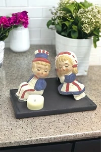 Cuidadores de banco de besos Lefton BETSY ROSS y TÍO SAM DIFÍCIL DE ENCONTRAR 4 de julio - AMERICANA - Imagen 1 de 13