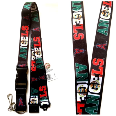 Los Angeles Angeles Lanyard Key Ring Keychain ID Holder - Mexico Flag Design - Image 1 of 4
