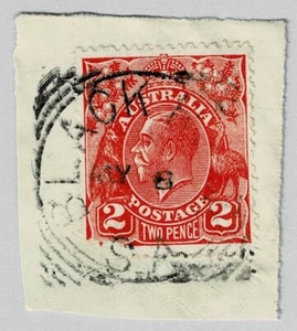 SOUTH AUSTRALIA SQUARED CIRCLE POSTMARK - BLACK ROCK - SA 50 - Picture 1 of 1