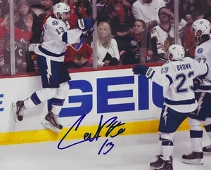 Signiertes 8x10 CEDRIC PAQUETTE Tampa Bay Lightning handsigniertes Foto - COA - Bild 1 von 1