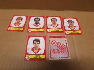 PANINI FOOTBALL FRANCE 1987 ensemble de 6 images BREST - Imagen 1 de 2