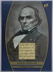 2024 Pieces Of The Past Daniel Webster Relic Insert Card - Picture 1 of 2
