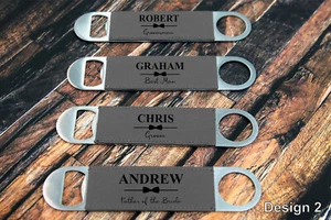 Personalised Bar Blade Opener Groom Groomsman Best Man Gift !! WOW - Picture 1 of 13