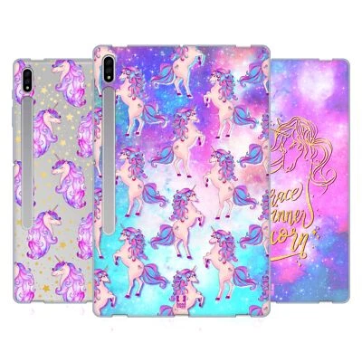 HEAD CASE DESIGNS UNICORNS AND GALAXY SOFT GEL CASE FOR SAMSUNG TABLETS 1 - Image 1 of 4