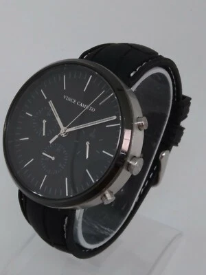 Vince Camuto VC/1098TB Relógio Multifuncional Masculino 43mm S/Aço BATERIA NOVA - Imagem 1 de 4