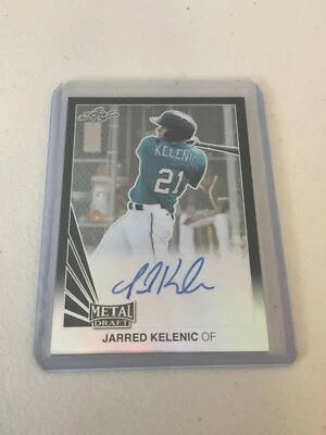 2019 Leaf Metal Draft Jarred Kelenic Auto Black Parallel /15 - Image 1 of 2