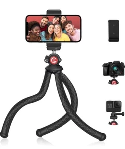 Cell Phone Tripod Stand GooFoto Flexible Tripod G1 for Phones And Cameras - Picture 1 of 12
