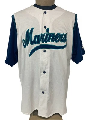 Vintage Seattle Mariners KEN GRIFFEY JR 24 Jersey Starter MLB Genuine XXL - Image 1 of 4