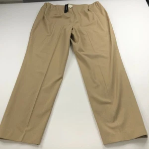 Talbots Heritage NEW Plus 16W (Fit 37W 30L) High Rise Straight Pants Beige - Picture 1 of 12
