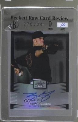 2012 Leaf Metal Draft Silver /99 Tony Cingrani #BA-TC1 Auto - Image 1 of 2