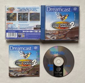 Sega Dreamcast - TONY HAWK'S PRO SKATER 2 - PAL UK. CIB + getestet. Disc top