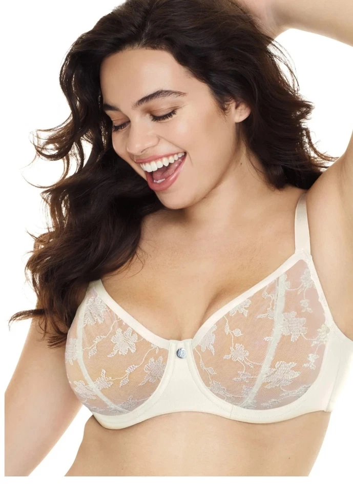 Sujetador balconette Just My Size JMS MJ1203 moderno con curvas sin forro 44D para mujer Foto 1 de 4