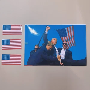 Survival and Strength Trump Overcomes Assassination Attempt Vinyl Car Sticker wi - Picture 1 of 8