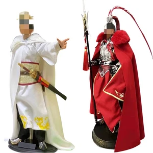 Abrigo de capa antigua con cuello de piel 1/6 para muñeca figura de acción hágalo usted mismo de 12" - Imagen 1 de 12
