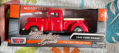 Motor Max, Timeless Legends, camioneta Ford 1940, diecast 1:24, ¡nueva en caja! Foto 1 de 4