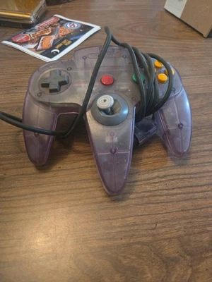 Nintendo N64 Atomic Purple Controller NUS-005 OEM TESTED PARTS/REPAIR READ!! - Image 1 of 4
