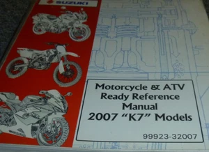 Suzuki RM-Z250K7 2007 motocross especificaciones y manual de datos xz - Imagen 1 de 10