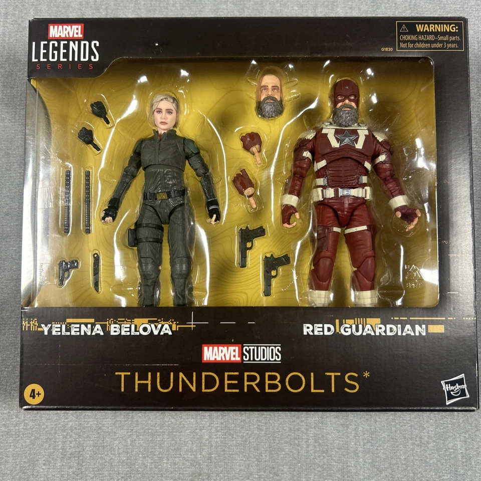 Figuras de acción Marvel Legends Thunderbolts Yelena Belova y Red Guardian 7" Foto 1 de 4