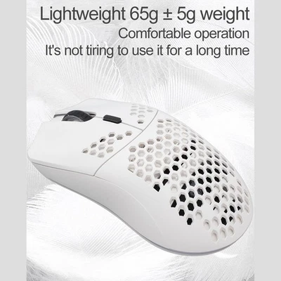 Lightweight RGB Gaming Mouse Ergonomic Design Rechargeable 2.4G Wireless Mou New - Image 1 of 4