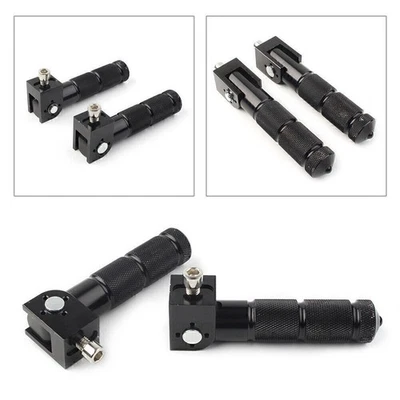 2pcs CNC Foldable Foot Pegs Footrests Universal for  Motorcycle Bike Rear Pedals - Image 1 of 4