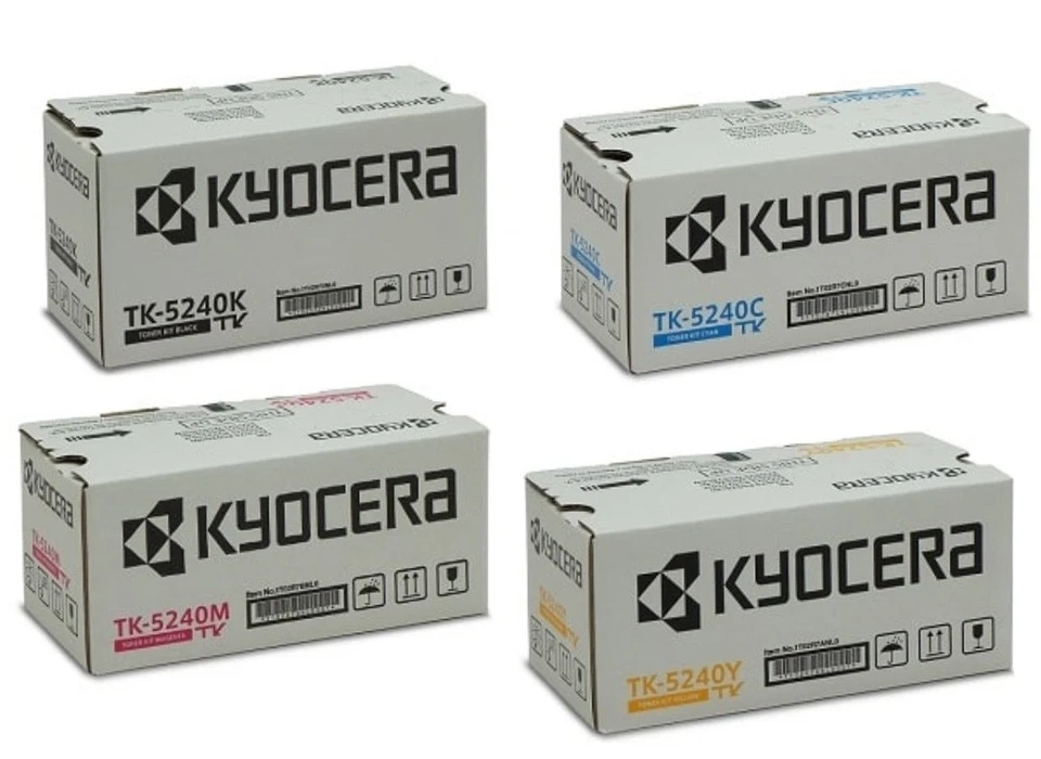 Kyocera TK-5240 Original Toner Set Schwarz Cyan Gelb Magenta