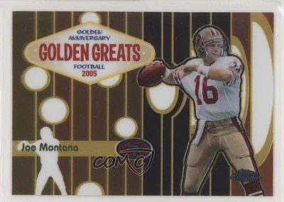 2005 Topps Chrome Golden Greats Joe Montana #GA1 HOF - Image 1 of 2