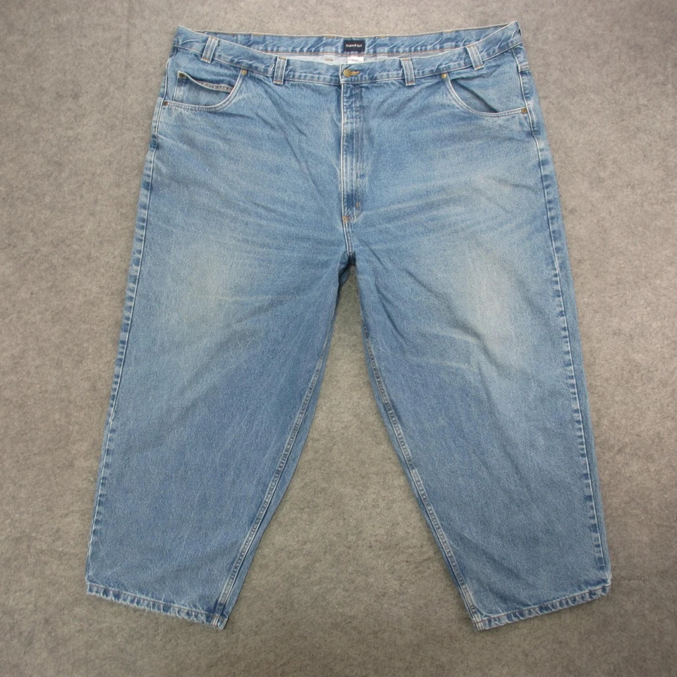 Harbor Bay Jeans Mens 58x30 Blue Denim Relaxed Fit Authentic Brand HOB Pants - Image 1 of 4