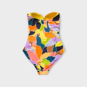 Anne Cole Swimsuit Twist Front Shirred One Piece Petal Party Womens Sz 12 NWT - Picture 1 of 6