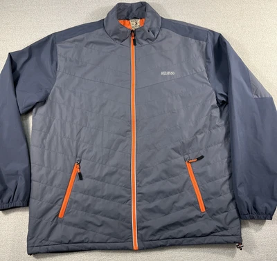 Red Head Full Zip Jacket Men XL Gray Safety Orange Zippers Inner Lining Outdoors - Image 1 of 4