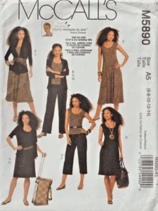 TOP, PANTALONES, VESTIDOS, CHAQUETAS DE MISSES - Patrón de McCall 5890 (Talla 6-14) - Imagen 1 de 2
