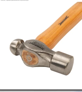 Martello da cesello 113g Silverline testa sferica in acciaio manico in legno Off - Foto 1 di 2
