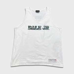 Camiseta sin mangas vintage Dale Jr Chase Athletics para hombre XL blanca NASCAR Racing Y2K chaleco - Imagen 1 de 10