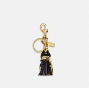 Coach x Disney Malefiz Bär Taschenanhänger Schlüsselanhänger Metall CC347 Neu mit Etikett - Bild 1 von 3